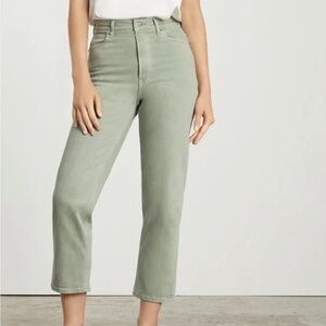 Everlane Way High Jeans (green)